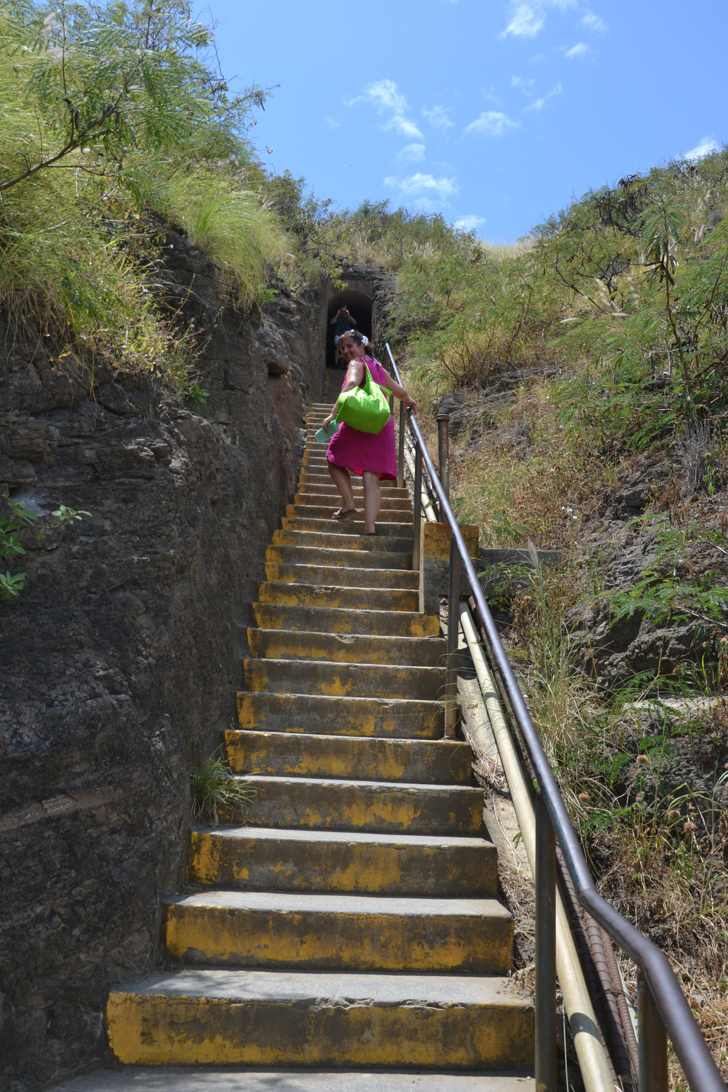 Und immer weiter die Treppen hoch