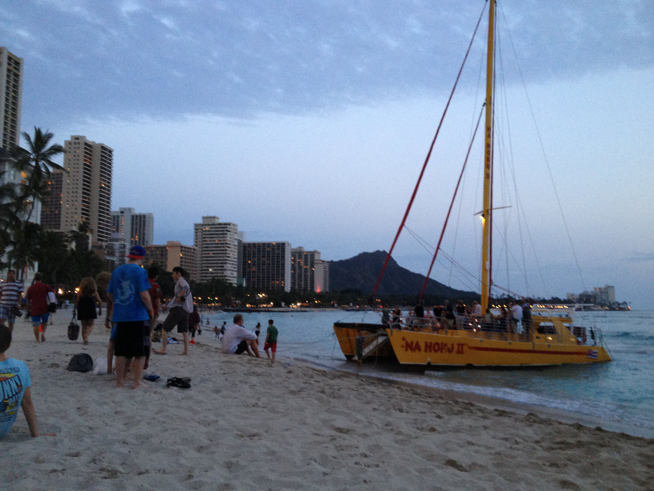 Abendstimmung am Waikiki Beach