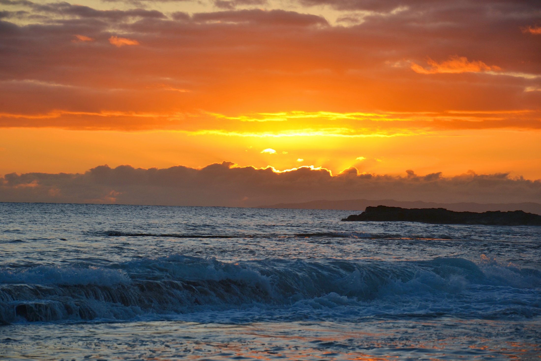 Sonnenuntergang Salt Pond Beach