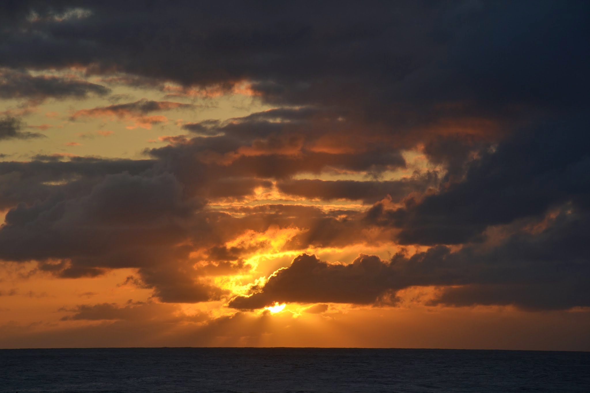 Und wieder mal einen Sonnenuntergang