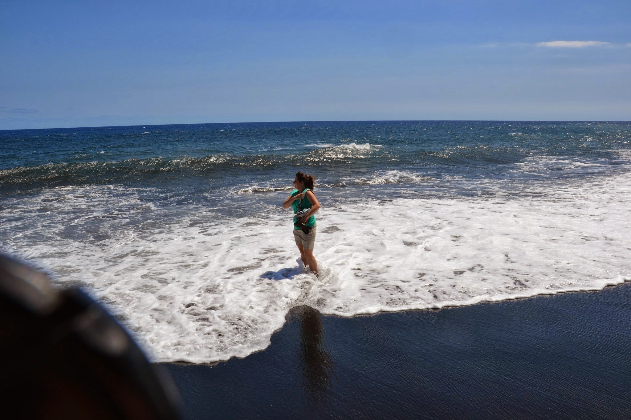 Nicole am Black Sand Beach