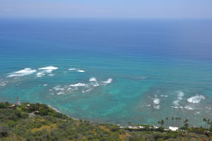 Blick vom Diamond Head aufs Meer