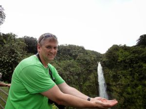 Ein Handvoll Wasserfall
