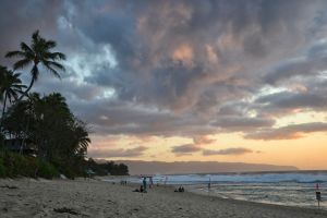 Abendstimmung am Ehukai Beach Park