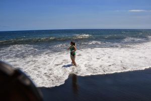 Nicole am Black Sand Beach